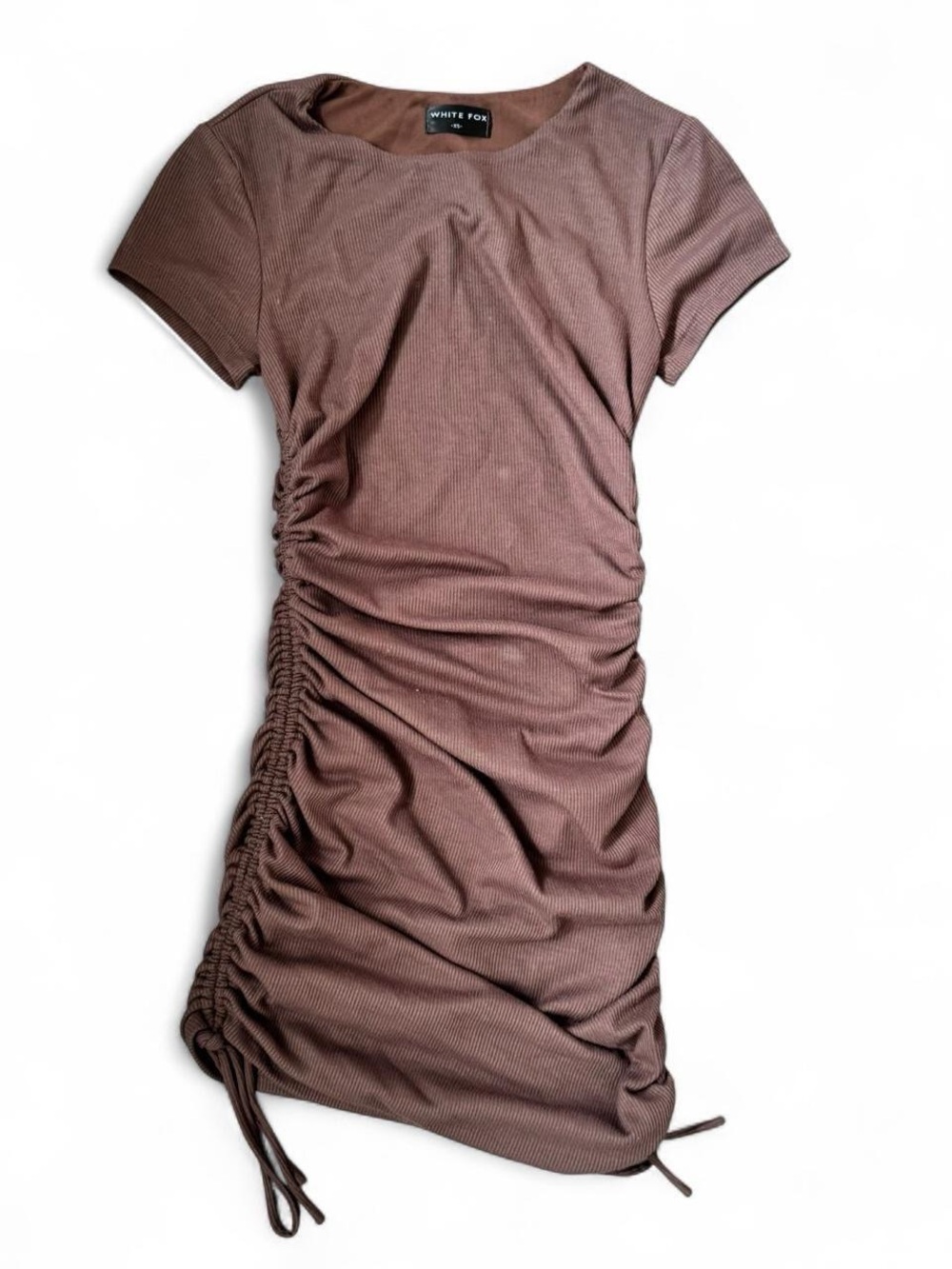 Brown White Fox Tshirt Dress
